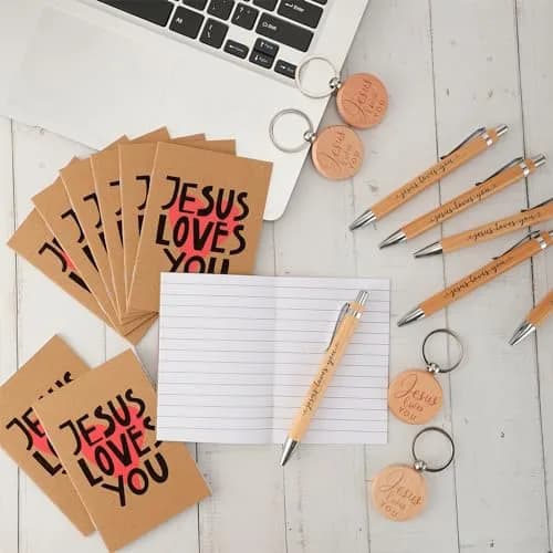 Tenceur Christian Notebooks Pens Keychains | Religious Gift Set for Faith & Inspiration thumbnail 6