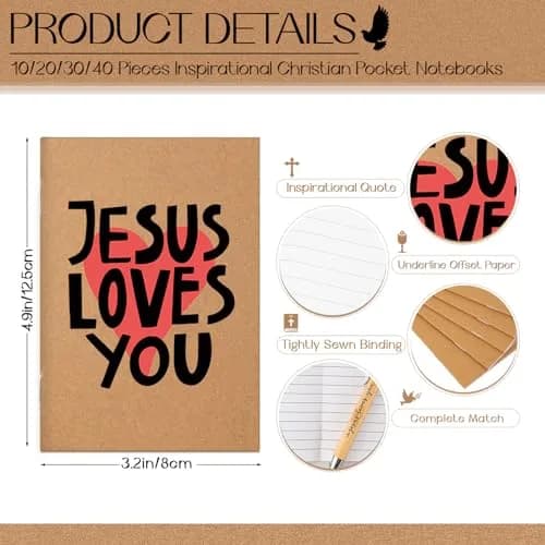 Tenceur Christian Notebooks Pens Keychains | Religious Gift Set for Faith & Inspiration thumbnail 2