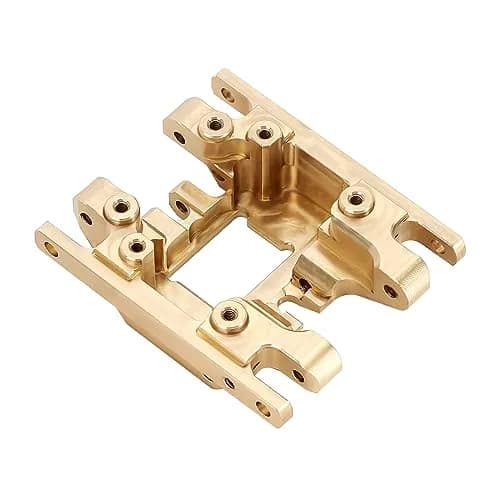 INJORA Brass Skid Plate Transmission Mount for TRX4M | Heavy Brass, Durable RC Vehicle Part thumbnail 4