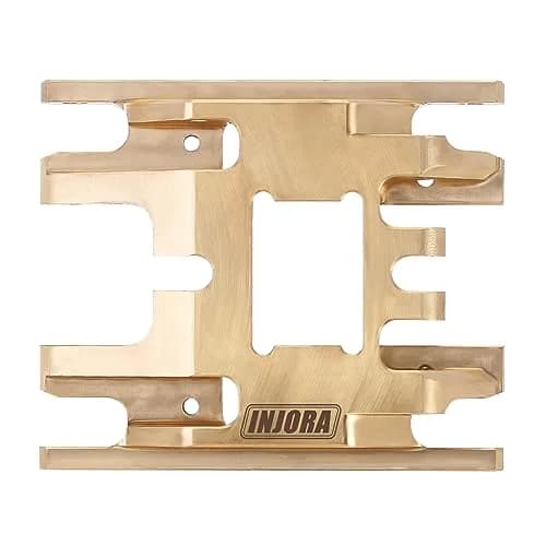 INJORA Brass Skid Plate Transmission Mount for TRX4M | Heavy Brass, Durable RC Vehicle Part thumbnail 6