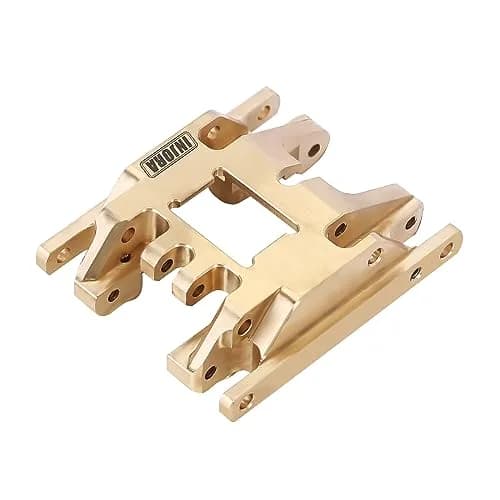 INJORA Brass Skid Plate Transmission Mount for TRX4M | Heavy Brass, Durable RC Vehicle Part thumbnail 3