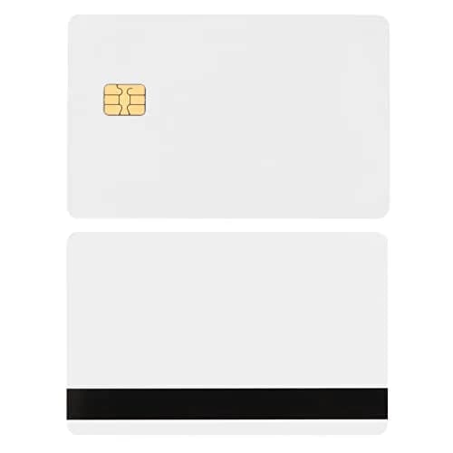 CAETOUNG SLE4442 Chip Cards with HiCo Magnetic Stripe 20 Pack | ISO CR80 PVC/ABS Access Control Cards thumbnail 1