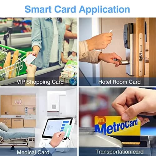 CAETOUNG SLE4442 Chip Cards with HiCo Magnetic Stripe 20 Pack | ISO CR80 PVC/ABS Access Control Cards thumbnail 7