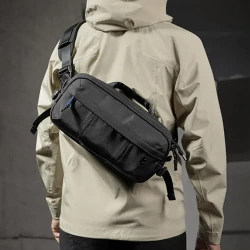 tomtoc Sling Bag Crossbody for Nintendo Switch 2/ROG Ally X | Heavy-Duty 1680D Nylon thumbnail 2