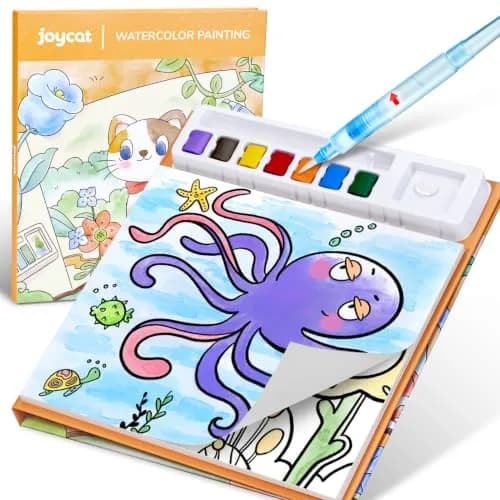 JoyCat Paint with Water Coloring Books for Toddlers (Common Knowledge Theme) 223 ml (7.55 cu in) | Mess-Free Toddler Art Activity thumbnail 1