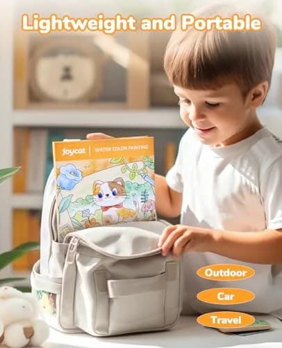 JoyCat Paint with Water Coloring Books for Toddlers (Common Knowledge Theme) 223 ml (7.55 cu in) | Mess-Free Toddler Art Activity thumbnail 5