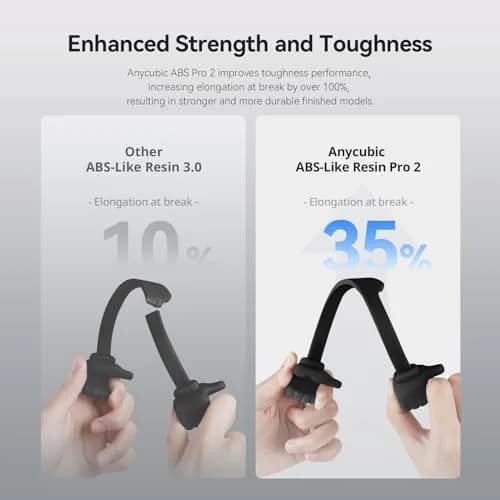ANYCUBIC ABS-Like Resin Pro 2 1kg | High Strength, Low Odor, 8K Precision for LCD 3D Printers thumbnail 2