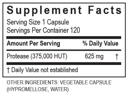 TRANSFORMATION Protease 375K Enzyme Blend Supplement 120 Capsules | High-Potency Protein & Gut Support thumbnail 8