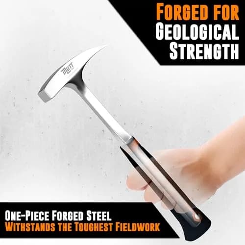 AMERICAN MUTT TOOLS Geologist Rock Pick Hammer 454g (22 oz) | Forged Steel Head, Ergonomic Handle, Field Work thumbnail 4