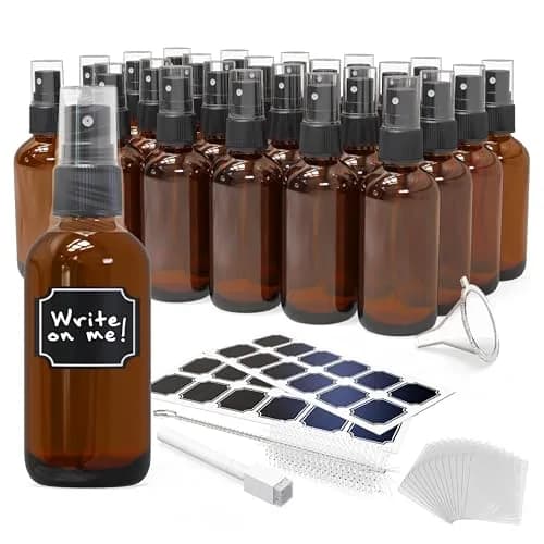 Nevlers Amber Glass Spray Bottles 4 Oz | Leak-Proof Travel Glass Spray Bottles for Skincare & More thumbnail 1