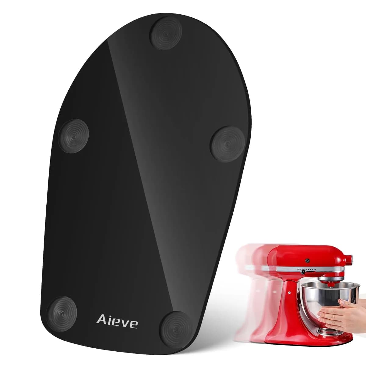 Aieve Mixer Slider Mat for KitchenAid 4.5-5 QT Tilt-Head Stand Mixer Accessories | Acrylic Sliding Tray with Felt Bottom — 4.5-5 QT