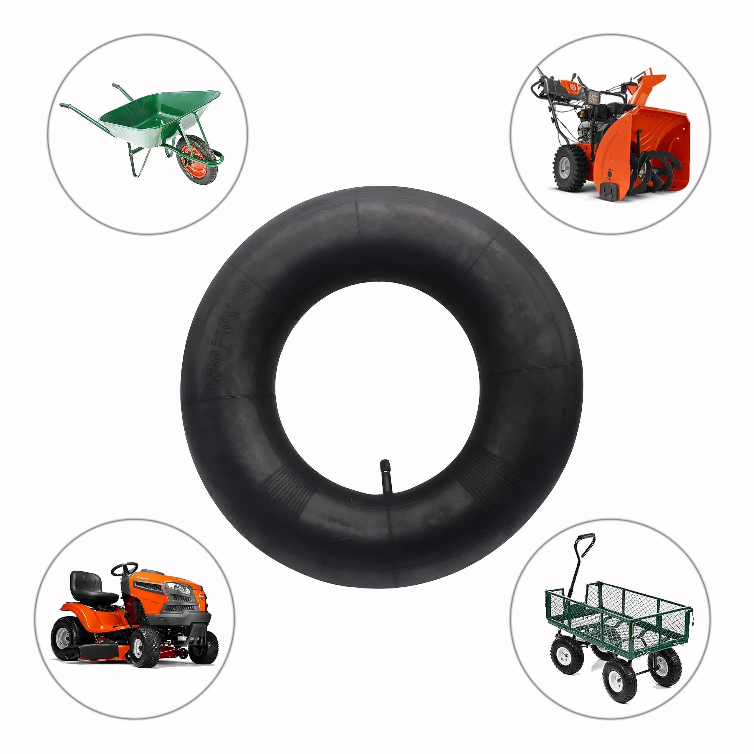 Swagnaz 4.80/4.00-8 Inner Tube | 15.5 inch OD, 30 PSI Max Inflation - view 6