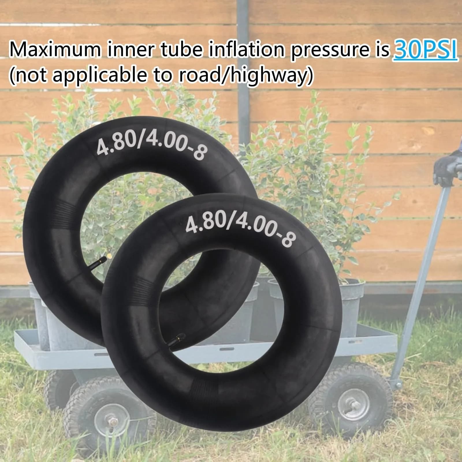Swagnaz 4.80/4.00-8 Inner Tube | 15.5 inch OD, 30 PSI Max Inflation - view 7