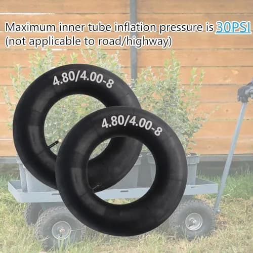 Swagnaz 4.80/4.00-8 Inner Tube | 15.5 inch OD, 30 PSI Max Inflation thumbnail 7
