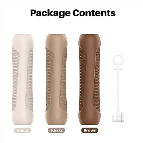 NIUTRENDZ Silicone Grip for Apple Pencil 1st Gen | Ergonomic, Protective & Comfortable (Beige + Khaki + Brown) thumbnail 7