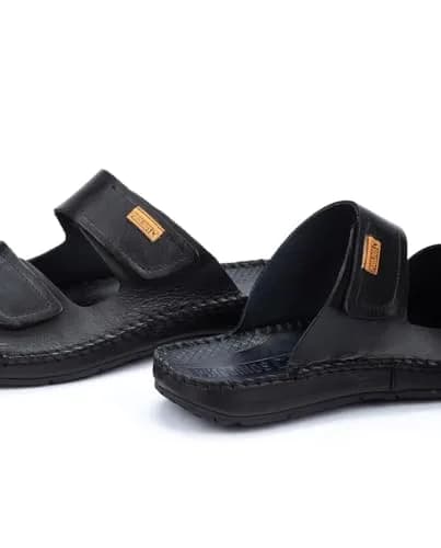 PIKOLINOS Mens Tarifa 06J-0084 Black EU 44 | Leather Slip On Sandal, Casual, Medium thumbnail 4