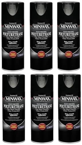 Minwax Oil-Based Polyurethane 6 Pack 11.5 oz | Fast Drying Warm Satin Finish thumbnail 1