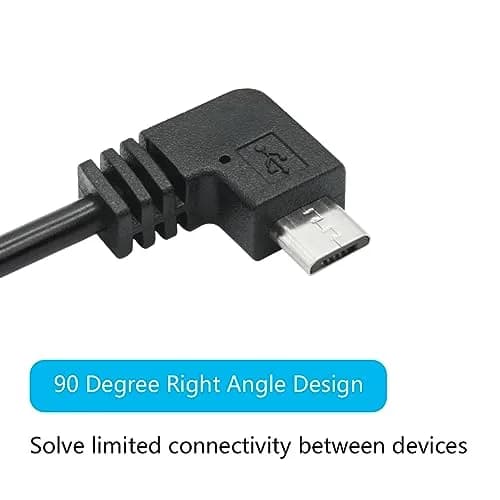 Maixbomr 90 Degree Micro USB Power Cord 3.5M (11FT) | Right Angle Charging Cable for Dash Cams & Devices thumbnail 4