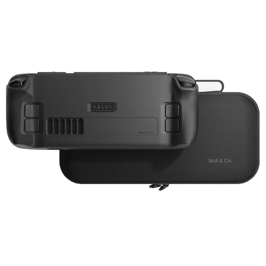 SAVAGE RAVEN GripCase SD for Steam Deck: Soft Protective Case with Textured Grips & Stand, Black (130g) — Black / GripCase Bundle