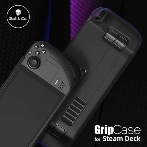 SAVAGE RAVEN Skull & Co. GripCase Bundle for Steam Deck with Slim Carrying Case - Black thumbnail 2