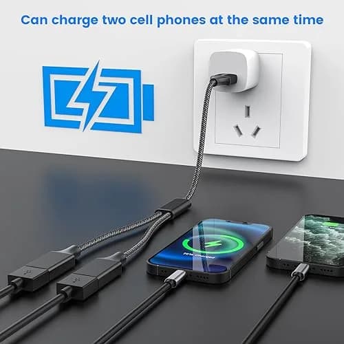MOGOOD USB Splitter 1 to 2 Ports, Braided Y-Cable for Data Transfer & Charging | 480 Mbps Speed thumbnail 5