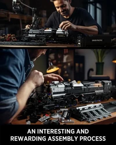 Nifeliz Big Boy Steam Locomotive Building Set, Trains Series | Authentic Toy for Train Enthusiasts thumbnail 4