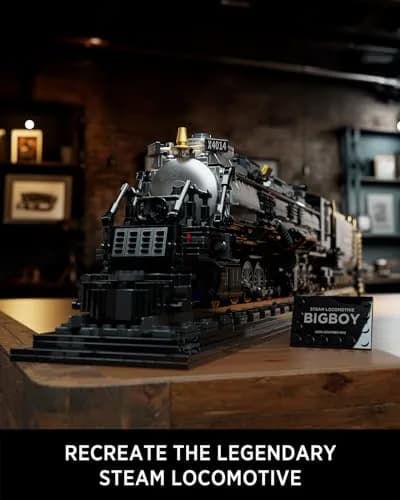 Nifeliz Big Boy Steam Locomotive Building Set, Trains Series | Authentic Toy for Train Enthusiasts thumbnail 2