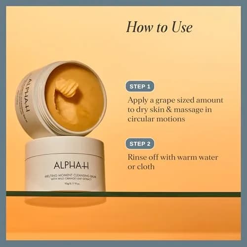 Alpha-H Melting Moment Cleansing Balm - Makeup & SPF Remover (90g) | Gentle, Nourishing, Waterless Formula for All Skin Types thumbnail 3