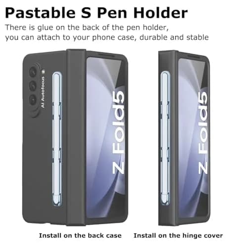YQODSZ Stylus Pen & S Pen Holder for Samsung Galaxy Z Fold 7/6 / 5 | Slim Silicone Tip, Adhesive Slot, Blue thumbnail 3
