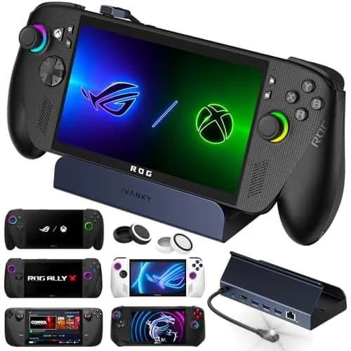iVANKY 8-in-1 Steam Deck Dock for ROG Ally X, Legion Go, MSI Claw | 4K@144Hz, 100W PD, Midnight Blue — 8-in-1