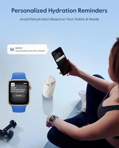 WaterH BOOST Smart Water Bottle Tracker with Reminder, White, 32oz | Hydration & Wellness Companion thumbnail 3