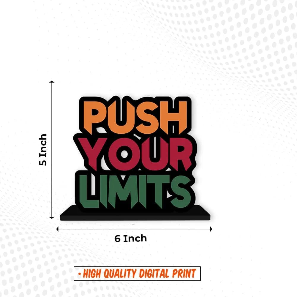 Artvibes Push Your Limit Inspirational Figurine 15.2cm (6 Inches) | Modern Wood Showpiece for Desk & Home - view 6