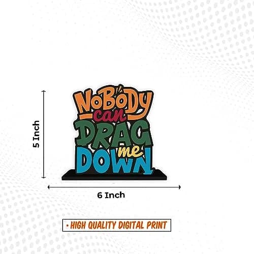 Artvibes Motivational Quote Wooden Figurine 15cm (6 Inch) | Inspirational Office Desk Decor thumbnail 6