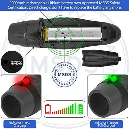 ZHT Electronic Whistle with USB Charging, 3-Tone 120dB Loud, Rechargeable Referee & Coach Whistle with Lanyard (2 Black Units) thumbnail 2