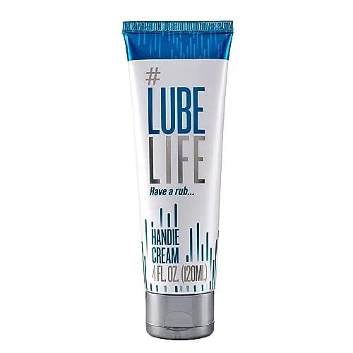 LubeLife Water Based Handie Cream 4 fl oz | Natural, Non-Staining, Easy Cleanup thumbnail 1