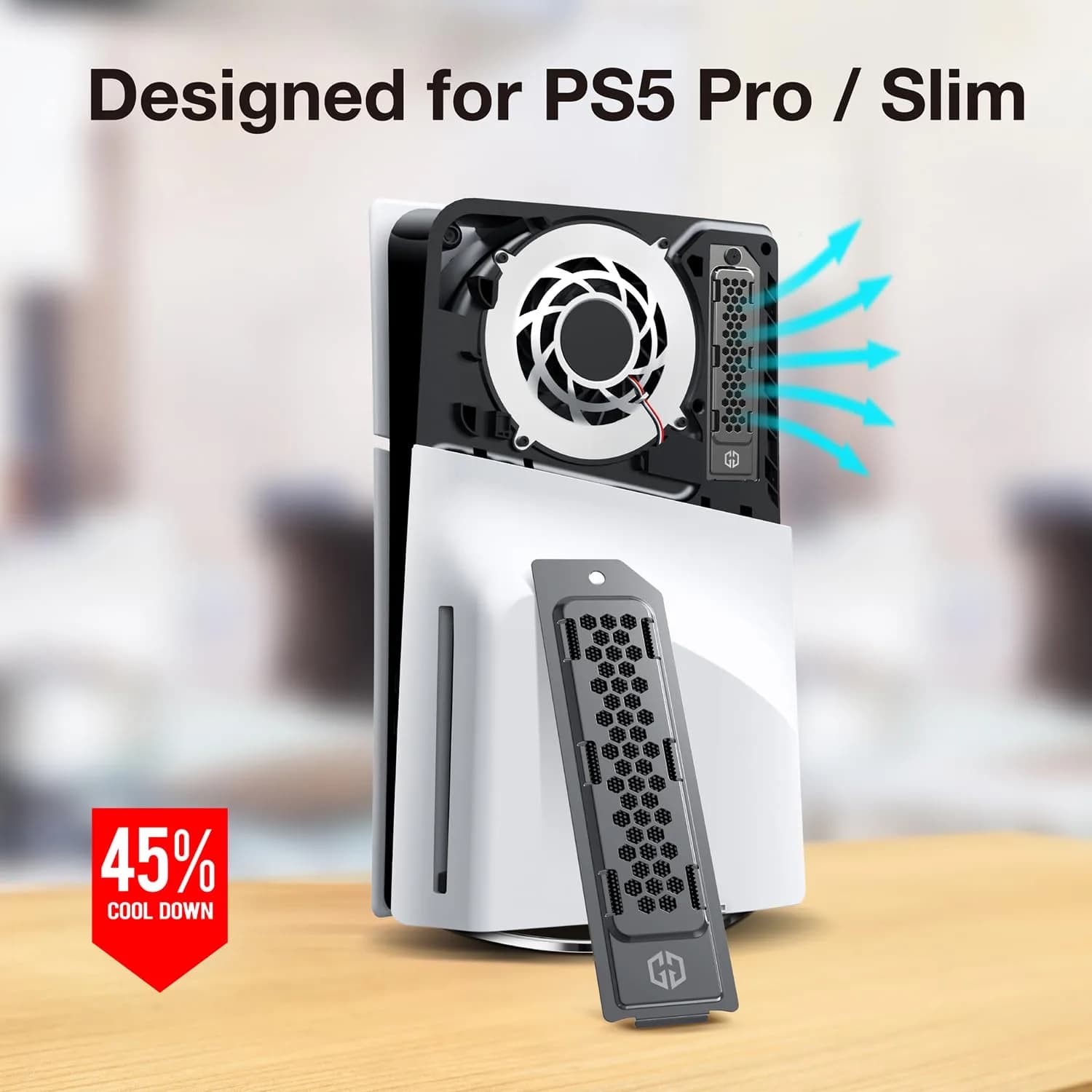 GRAUGEAR Black Metal Heat Dissipation Cover for PS5 M.2 SSD Expansion Slot thumbnail 2
