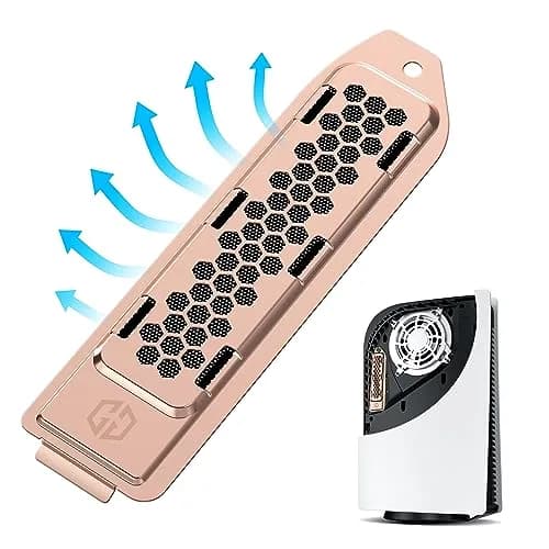 GRAUGEAR Metal Heat Dissipation Cover for PS5 M.2 SSD Expansion Slot | Bronze, Breathable Cellular Hole Design thumbnail 1