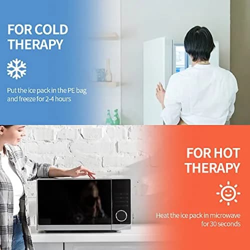 Comfpack Ankle Ice Pack Wrap Heel Ice Pack for Pain Relief, Hot Cold Therapy Cold Pack for Plantar Fasciitis, Achilles Tendonitis, Ankle Sprain, Foot Pain, 2Packs thumbnail 7
