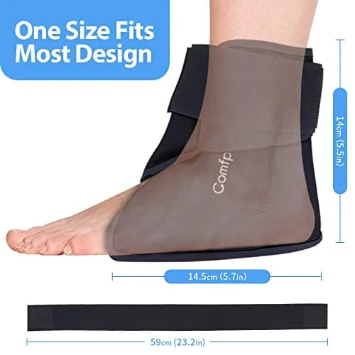 Comfpack Ankle Ice Pack Wrap for Swelling, FSA Eligible, 2 Pack | Targeted Pain Relief for Heel, Ankle, Plantar Fasciitis thumbnail 5