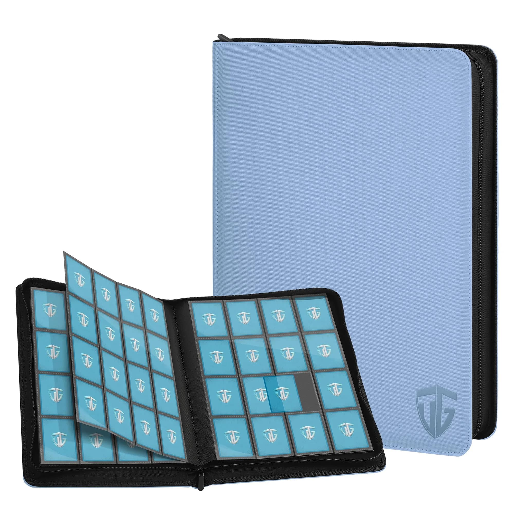 TCGUARD Trading Card Binder 540 Card Capacity | Secure, Waterproof & Shockproof (13.8 in x 10.4 in) — Blue 16