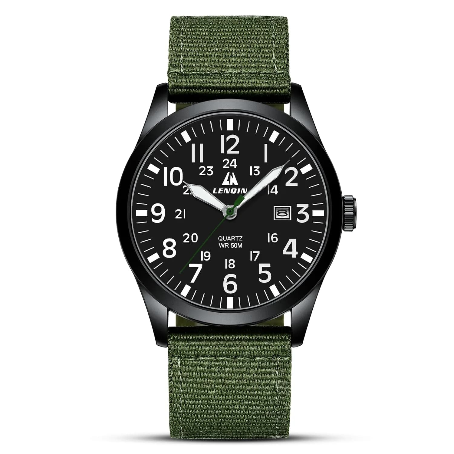 LN LENQIN Men's Military Sport Analog Quartz Watch 42mm (1.65 inches) | Japanese Quartz Movement - main product image