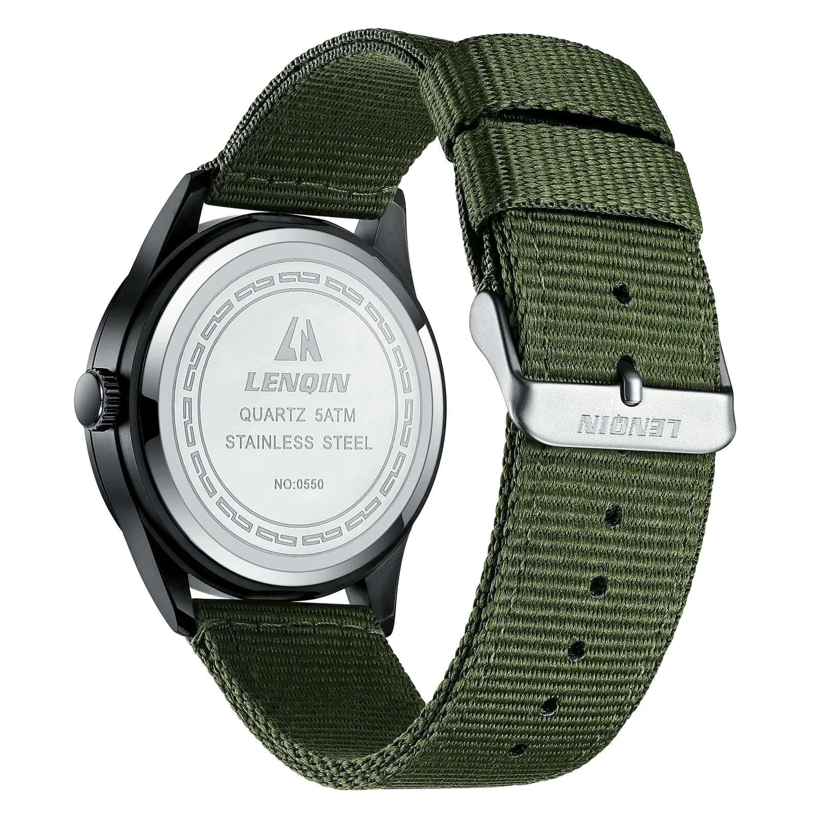 LN LENQIN Men's Military Sport Analog Quartz Watch 42mm (1.65 inches) | Japanese Quartz Movement - view 2