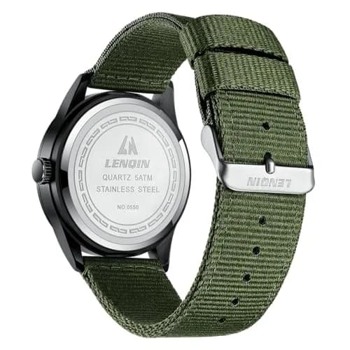 LN LENQIN Men's Military Sport Analog Quartz Watch 42mm (1.65 inches) | Japanese Quartz Movement thumbnail 2