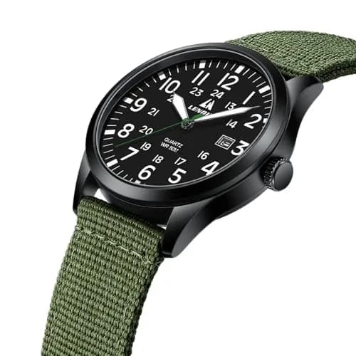 LN LENQIN Men's Military Sport Analog Quartz Watch 42mm (1.65 inches) | Japanese Quartz Movement thumbnail 3