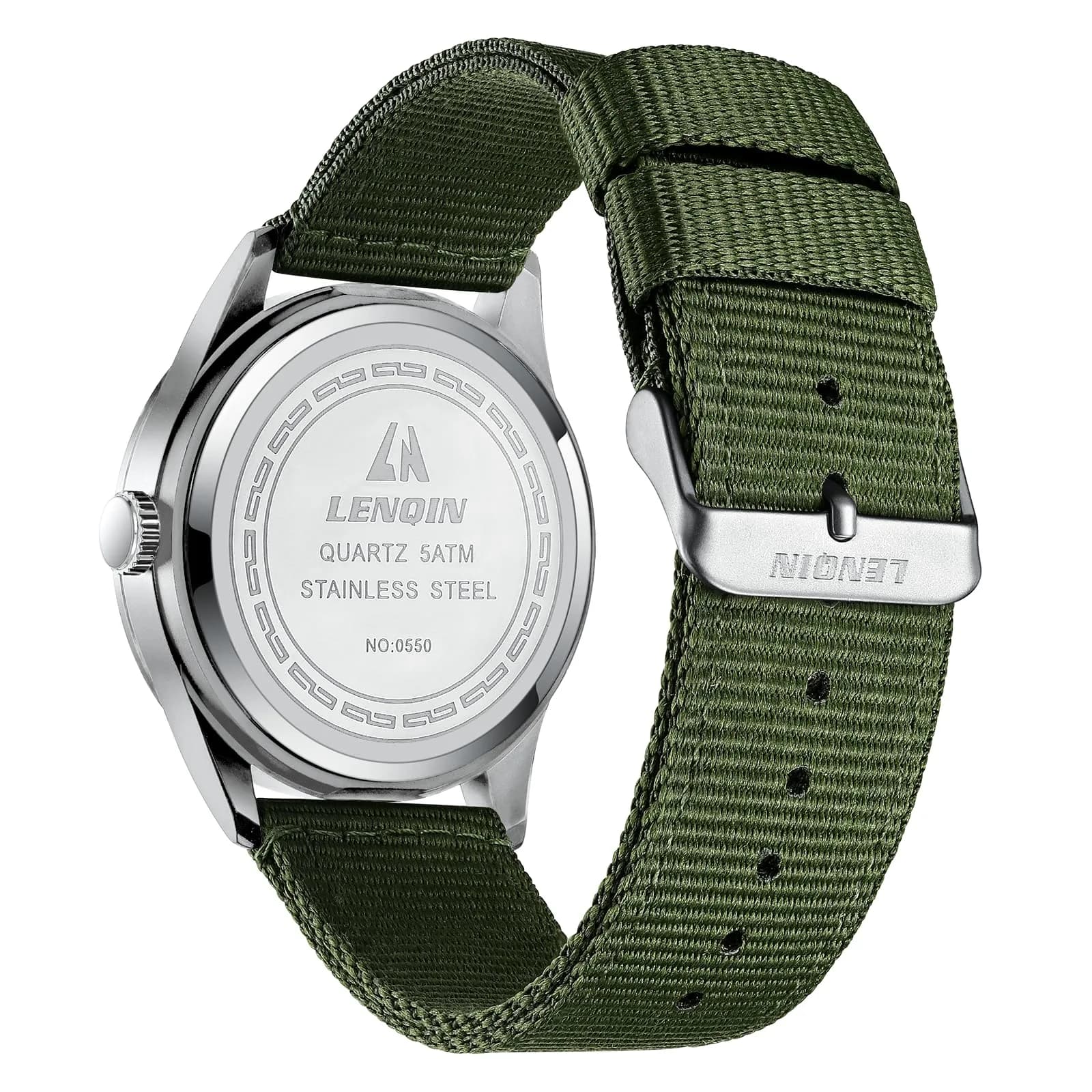 LN LENQIN Men's Military Sport Analog Quartz Watch 42mm (1.65 inches) | Shock-Resistant with Luminous Dial - view 2