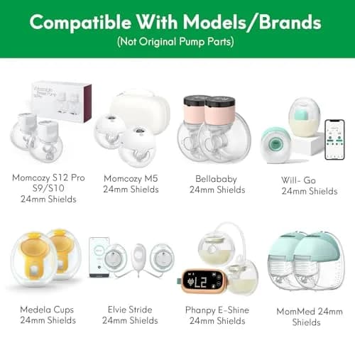 LOZAEVE 13mm Flange Inserts (8-Pack) | BPA-Free Silicone for Breast Pump Comfort & Efficiency thumbnail 3