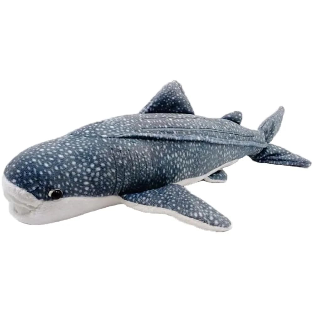 JIANEEXSQ Whale Shark Plush Toy 12in | Realistic Ocean Sea Creature for Kids — Blue
