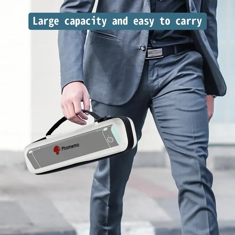 Phomemo M08F Printer White Bag | Portable Thermal Printer Case for Travel - view 7