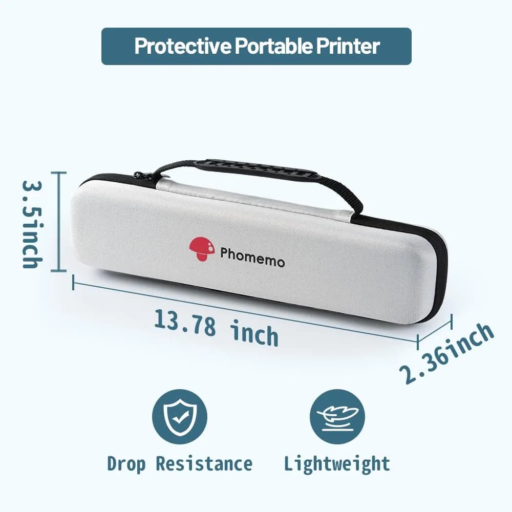 Phomemo M08F Printer White Bag | Portable Thermal Printer Case for Travel - view 3