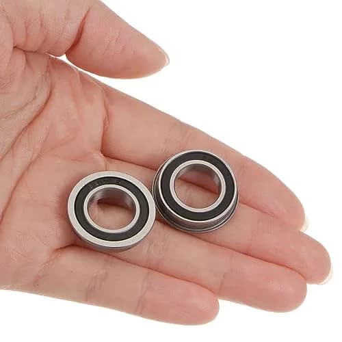 uxcell F6801-2RS Flanged Ball Bearing 12x21x5mm Double Sealed Chrome Steel, 10pcs | Cost-Effective Industrial Bearing thumbnail 5